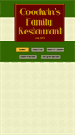 Mobile Screenshot of goodwinsfamilyrestaurant.com